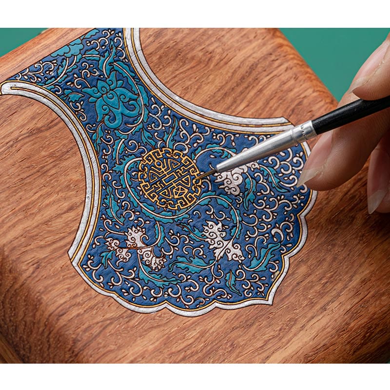 Nimara Ritual Antique Flower Leaf Handmade Rosewood Jewelry Storage Box Wooden Gift Organizer Box