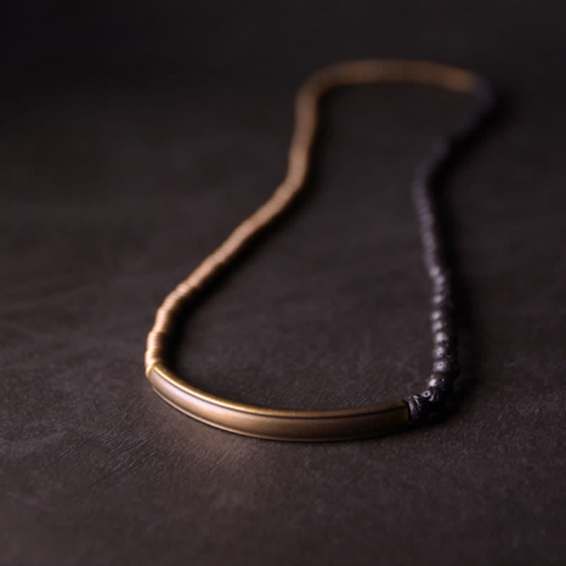 Nimara Ritual Vintage Lava Rock Copper Support Bracelet