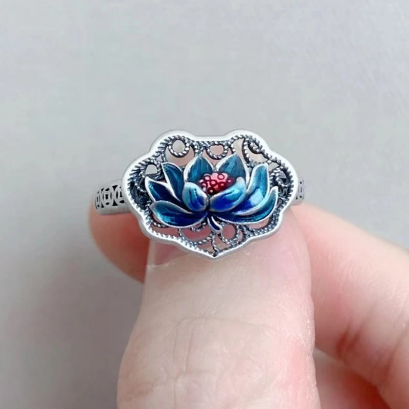 Nimara Ritual Lotus Auspicious Cloud New Beginning Necklace Pendant Ring