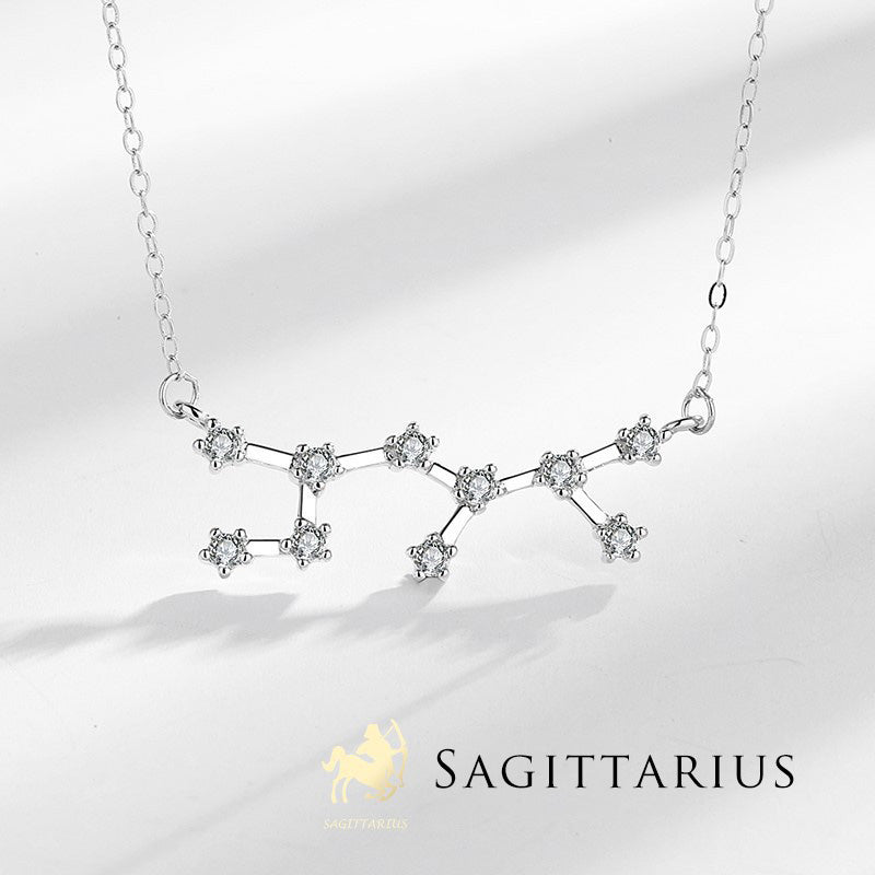 Nimara Ritual 925 Sterling Silver 12 Constellations of the Zodiac Astrology Blessing Necklace Pendant