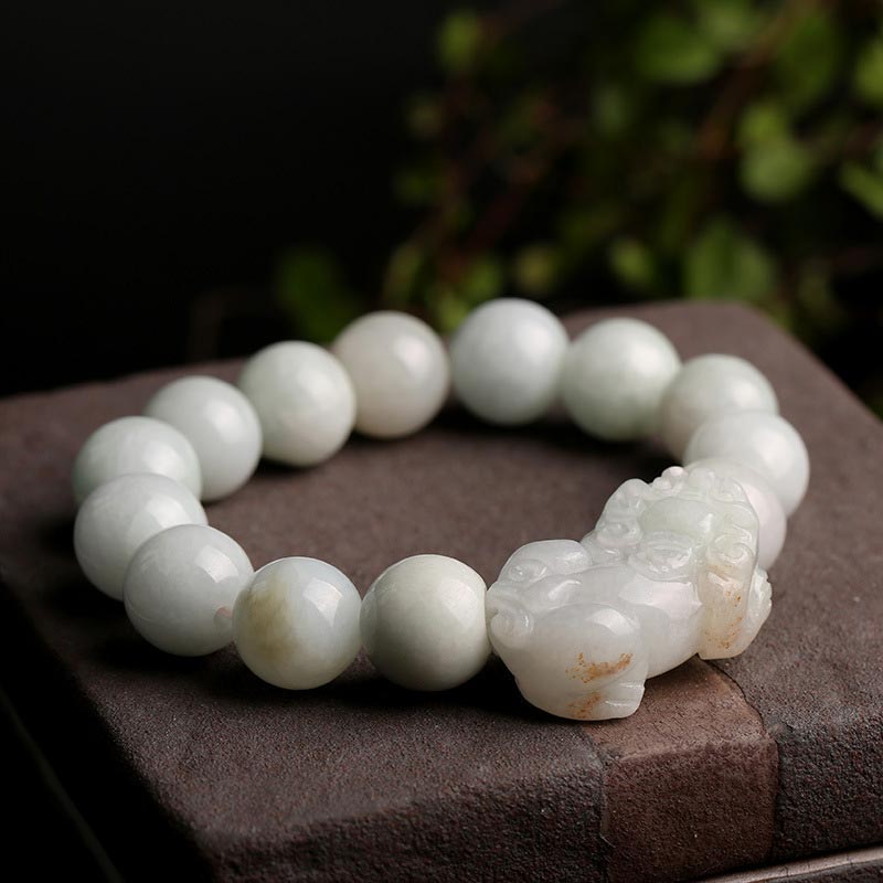 Nimara Ritual Fengshui Wealth Prosperity Jade PiXiu Luck Bracelet
