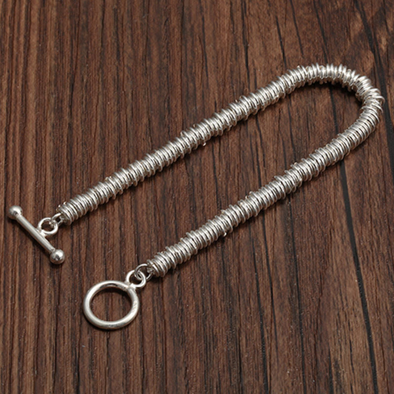 Nimara Ritual Simple Circle Pattern Design Luck Chain Bracelet