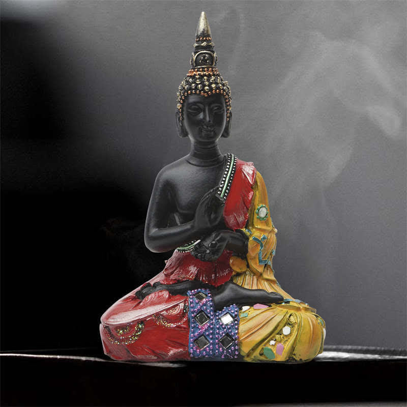 Nimara Ritual Thai Buddha Serenity Resin Statue Decoration