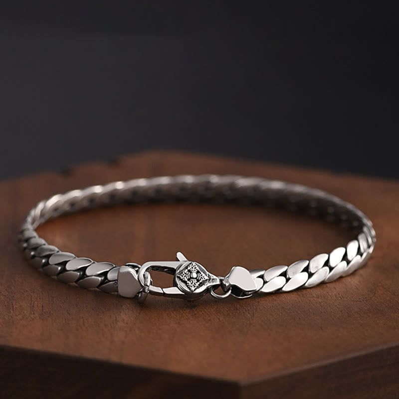 Nimara Ritual Double Dorje Vajra Strength Punk Copper Chain Bracelet Necklace