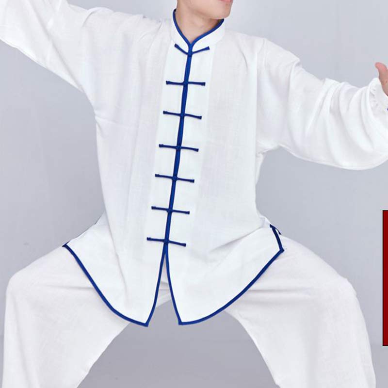 Nimara Ritual Meditation Zen Prayer Spiritual Tai Chi Qigong Practice Unisex Embroidery Clothing Set