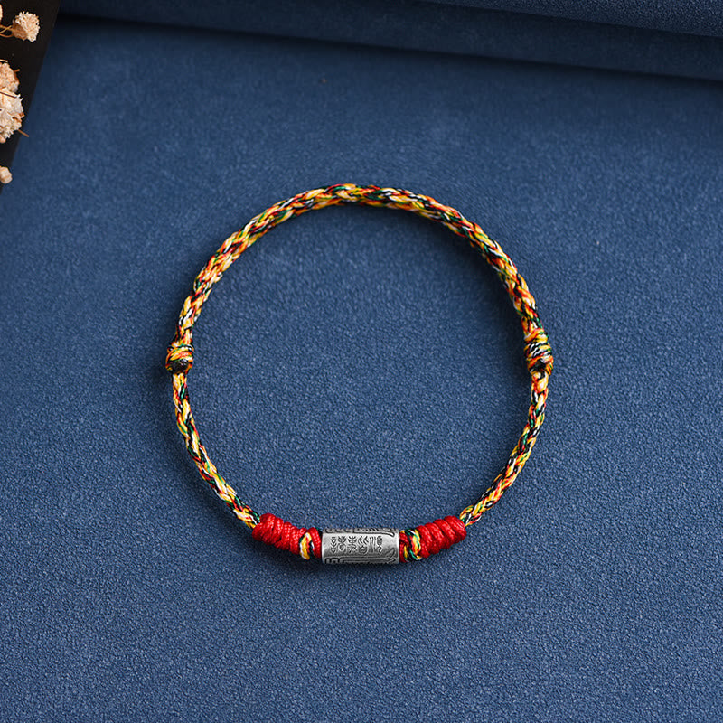 Nimara Ritual Handcrafted 925 Sterling Silver Everything Goes Well Design Protection Strength Bracelet Anklet