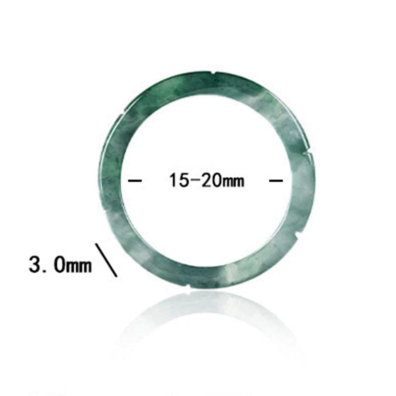 Nimara Ritual Natural Jade Bamboo Prosperity Abundance Ring