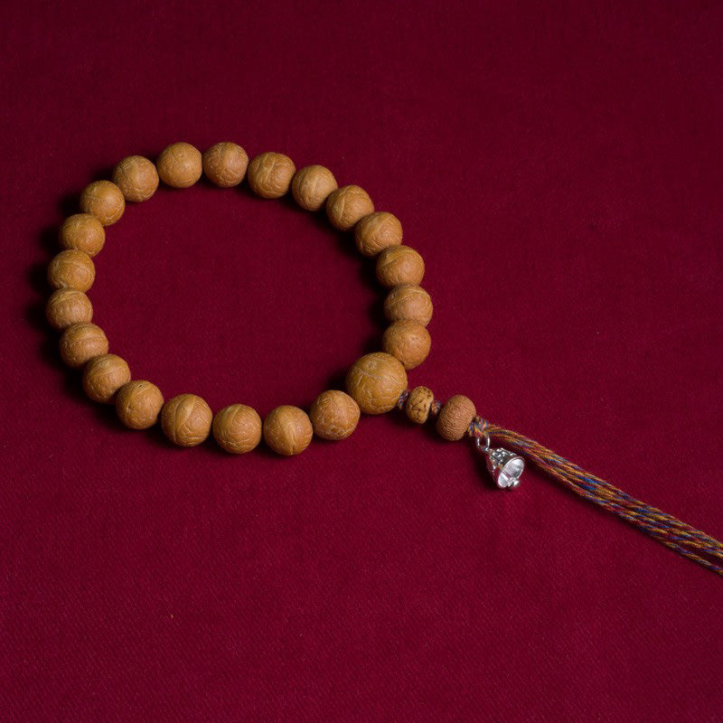 Nimara Ritual Bodhi Seed Luck Auspiciousness Wrist Mala Tassel Pocket Mala