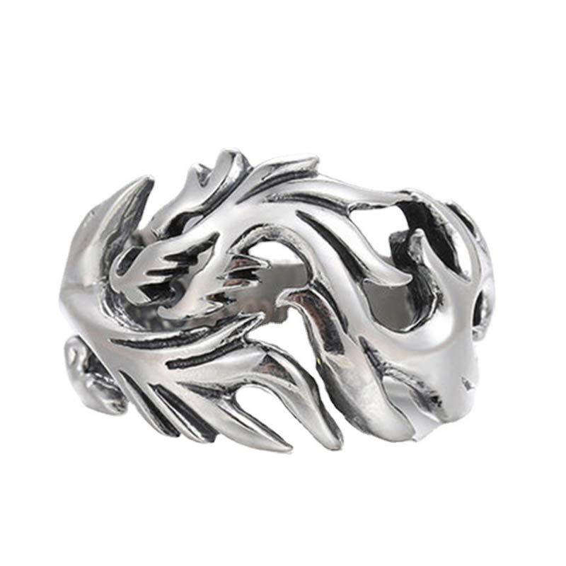 Nimara Ritual Dragon Pattern Protection Strength Adjustable Ring