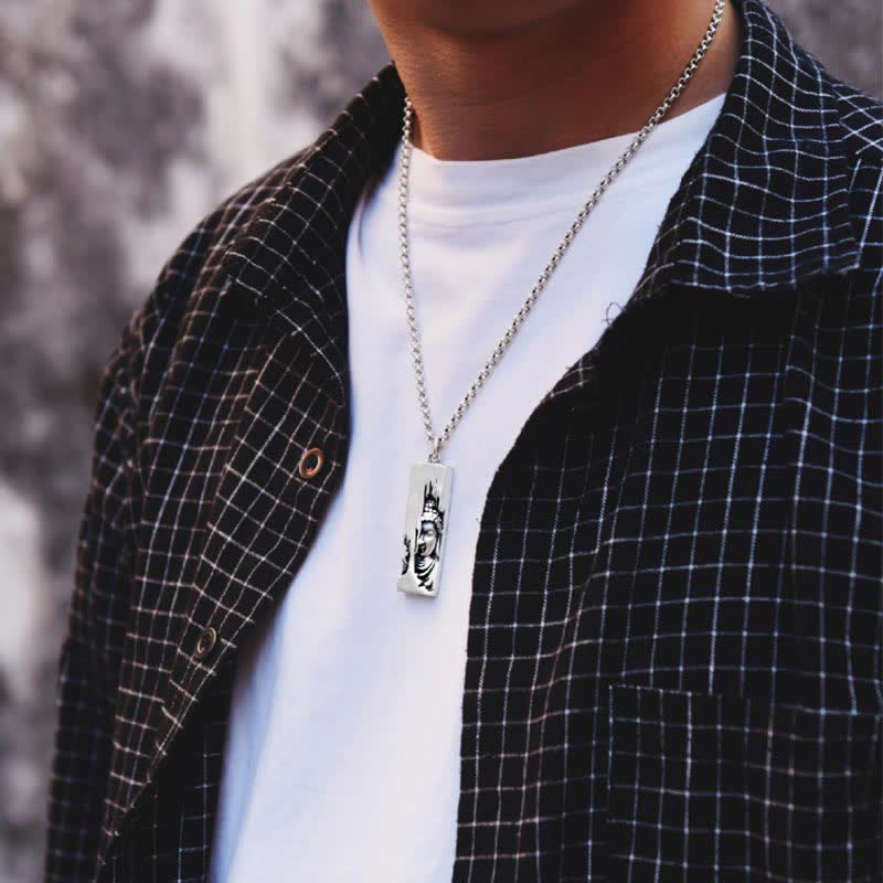 Nimara Ritual Tathagata Buddha Strength Protection Amulet Lucky Vintage Style Pendant Necklace