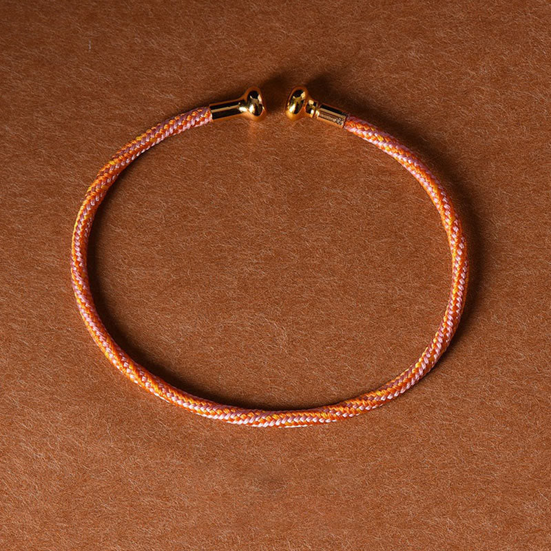 Nimara Ritual Simple Design Handmade Luck Braid String Cuff Bracelet