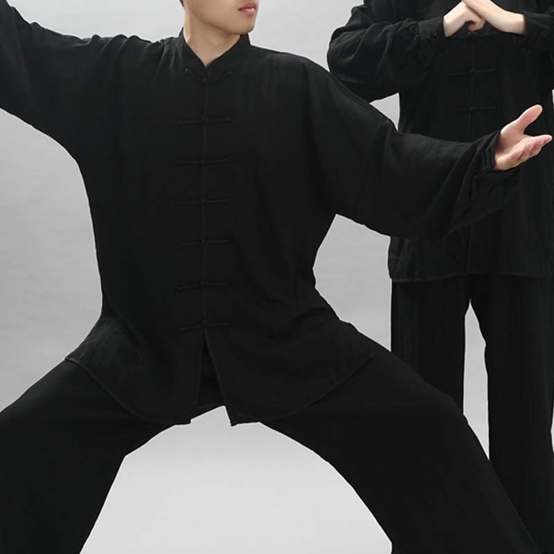 Nimara Ritual Meditation Zen Prayer Spiritual Tai Chi Qigong Practice Unisex Embroidery Clothing Set