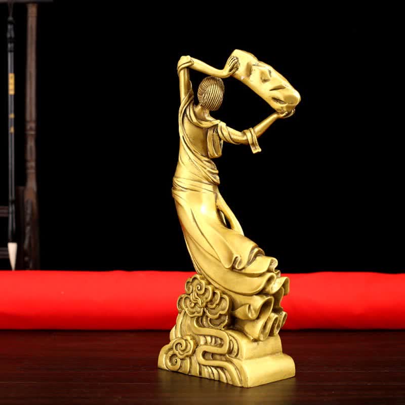 Nimara Ritual Bodhisattva Nuwa Mends The Sky Protection Copper Statue Decoration
