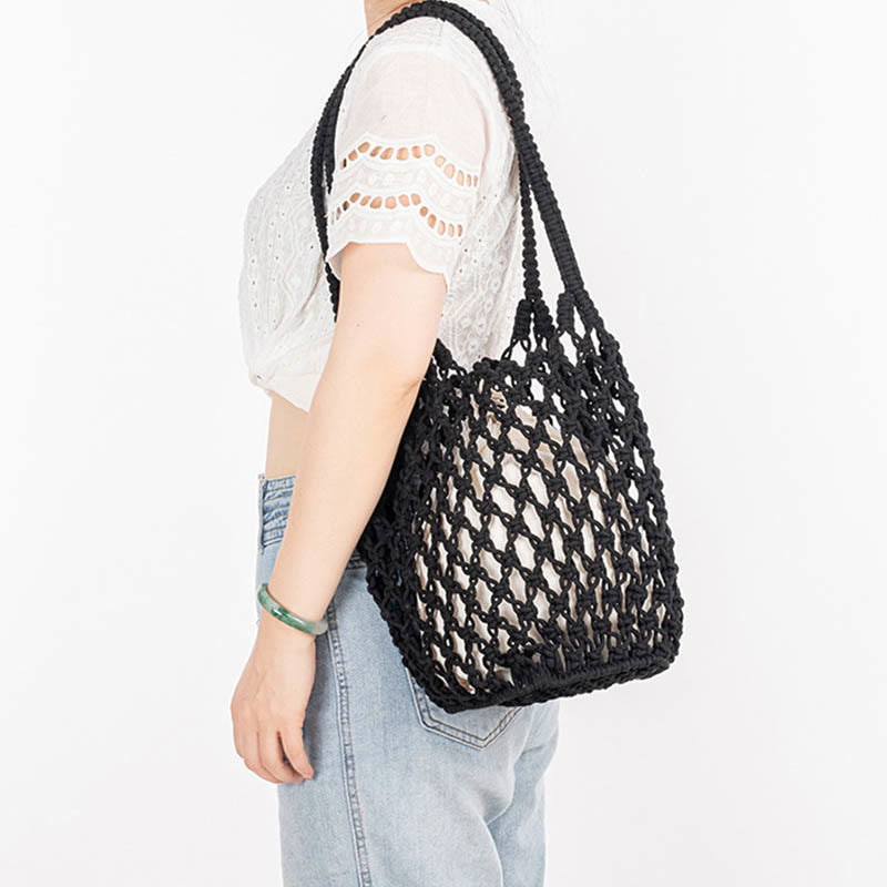 Nimara Ritual Hand-woven Cotton Thread Shoulder Bag Handbags