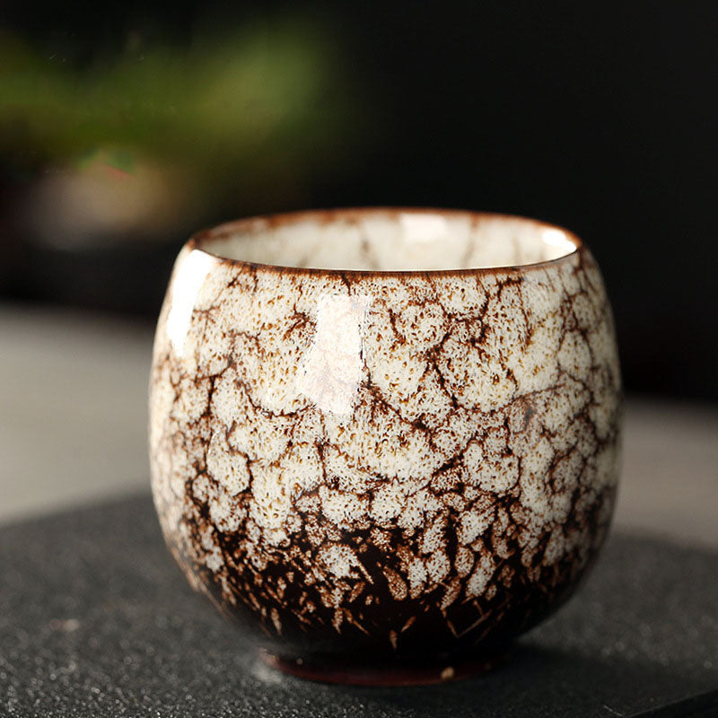 Nimara Ritual Simple Multicolored Kiln Change Chinese Jianzhan Ceramic Teacup Kung Fu Tea Cup 110ml