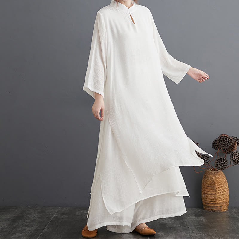 Nimara Ritual Simple Pattern Meditation Prayer Spiritual Zen Practice Yoga Clothing Women's Set