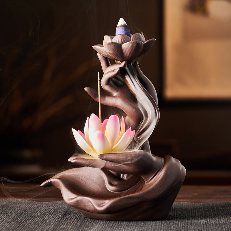 Nimara Ritual Lotus Bergamot Healing Incense Burner