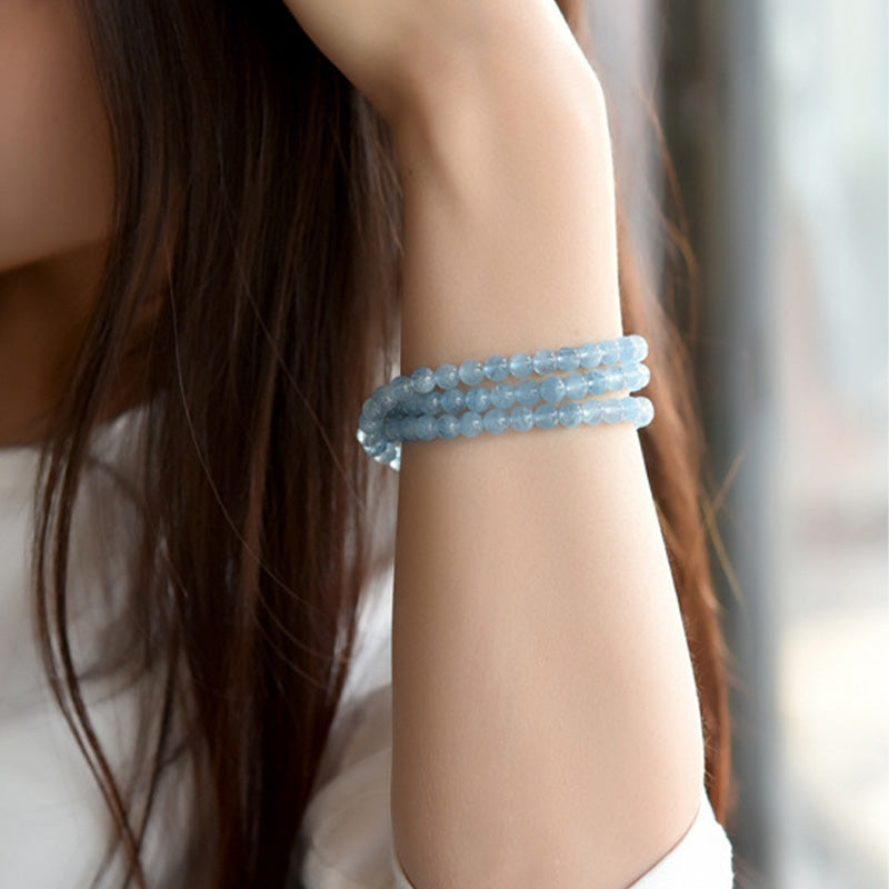 Nimara Ritual Natural Aquamarine Peace Healing Bracelet