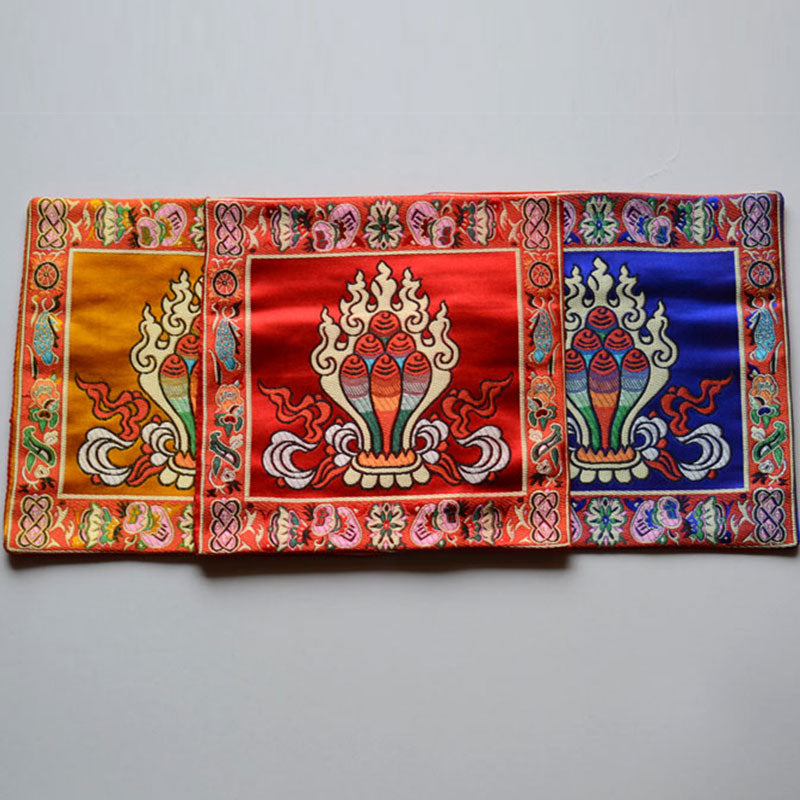 Nimara Ritual Prayer Altar Mat Healing Meditation Vajra Auspicious Symbols