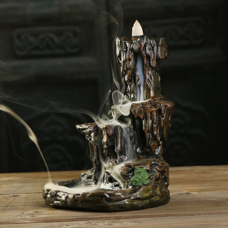 Nimara Ritual Waterfall Backflow Incense Burner Mountain Tower Incense Holders