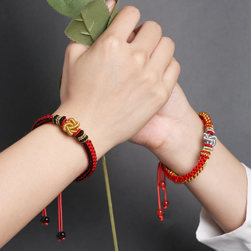 Nimara Ritual Colorful Rope True Love Knot Luck Handmade Bracelet