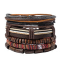 Nimara Ritual Wrap Hemp Cords Wood Beads Leather Bracelet