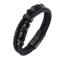 Nimara Ritual Layered Leather Weave Fortune Bracelet