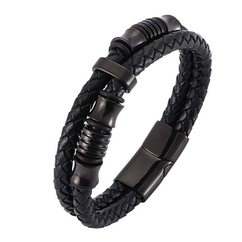 Nimara Ritual Layered Leather Weave Fortune Bracelet