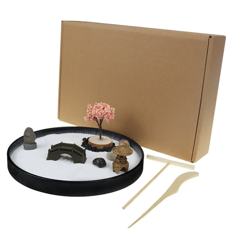 Nimara Ritual Tree Small Bridge Landscape Meditation Calm Zen Garden Decoration