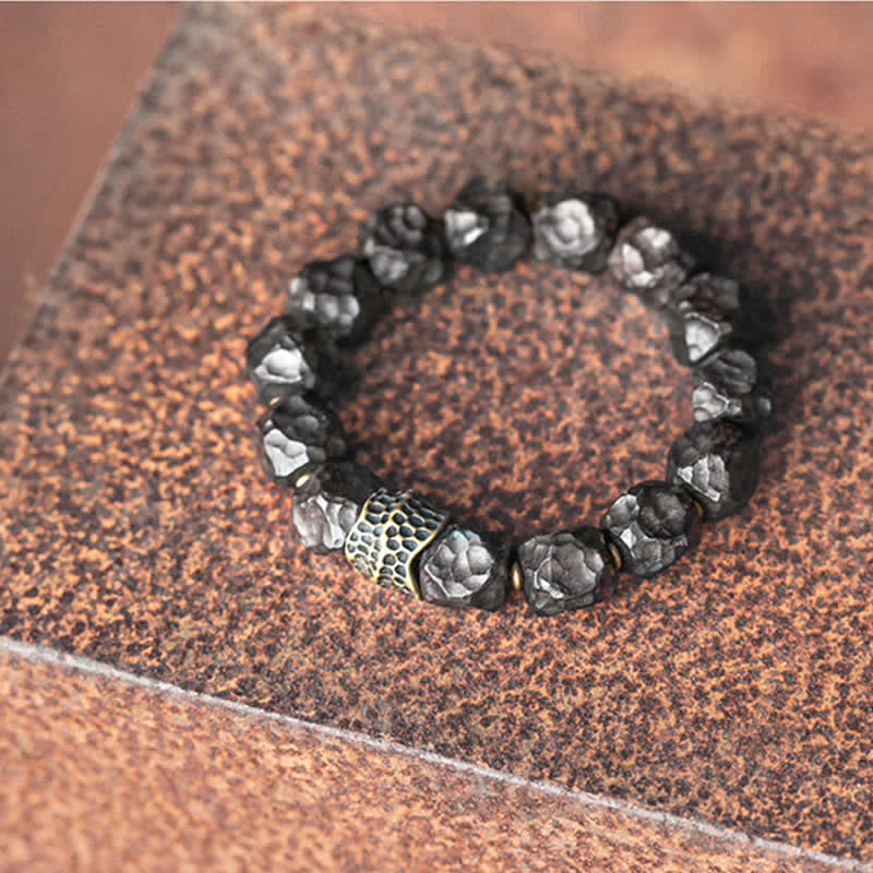 Nimara Ritual Ebony Wood Copper Peace Balance Couple Bracelet