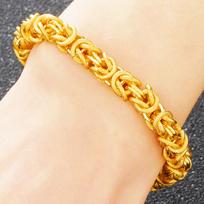 Nimara Ritual 24k Gold Plated Double Headed Dragon Protection Bracelet