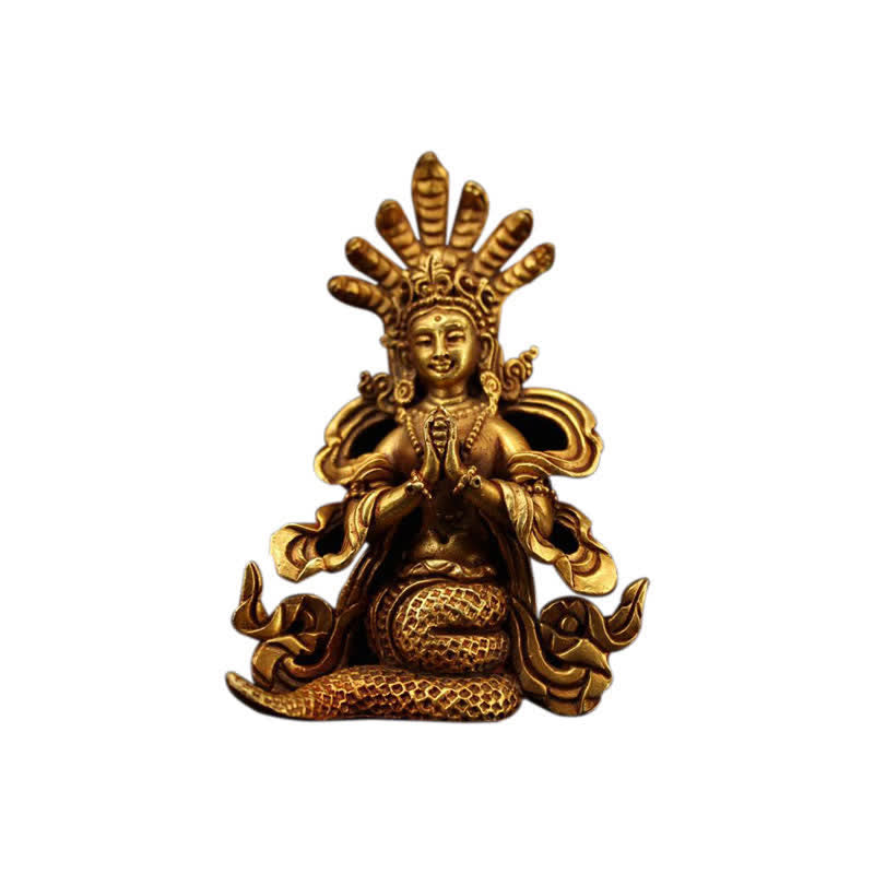 Nimara Ritual Bodhisattva Nagarjuna Protection Copper Statue Decoration