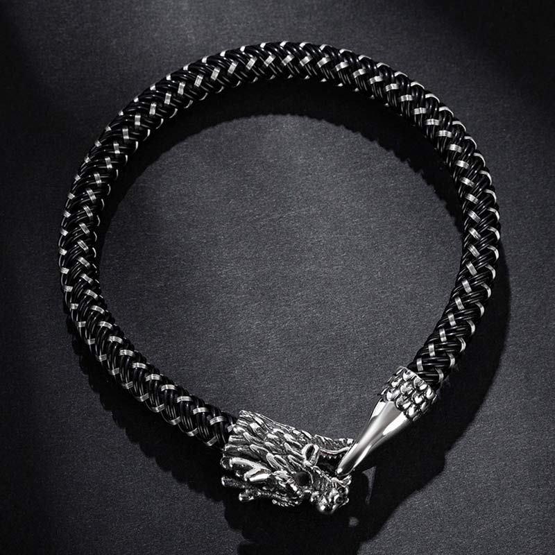 Nimara Ritual Dragon Titanium Steel Protection Luck Bracelet