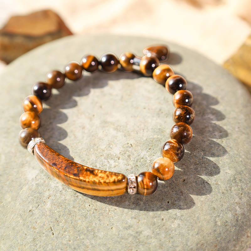 Nimara Ritual Natural Quartz Love Heart Healing Beads Bracelet