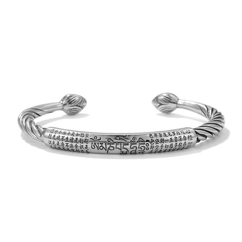 Reaching Spiritual Enlightenment Tibetan Om Mani Padme Hum Lotus Bracelet