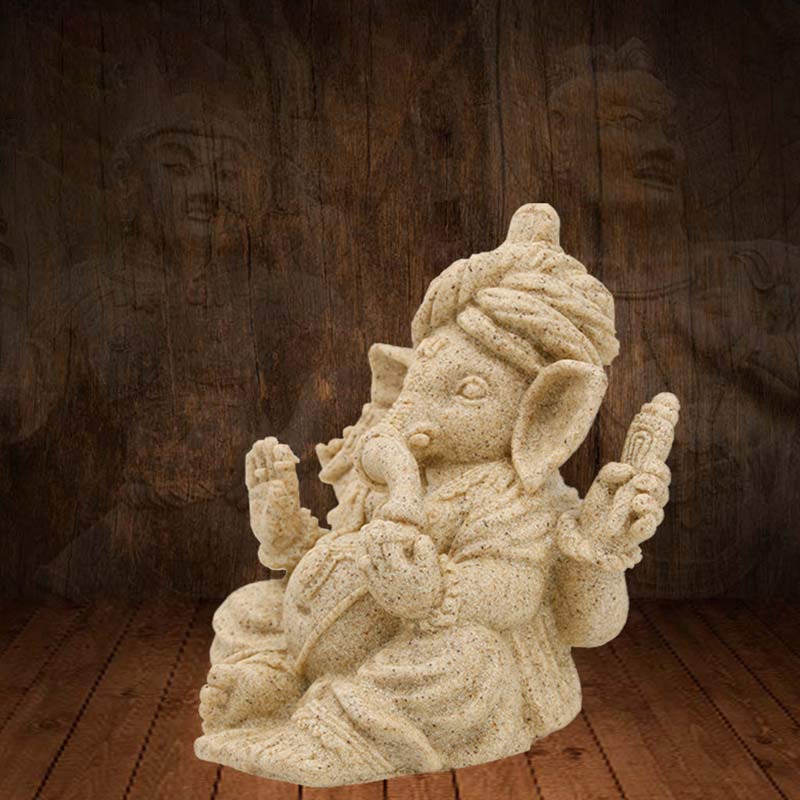 Nimara Ritual Ganesh Ganpati Elephant Statue Blessing Protection Home Decoration