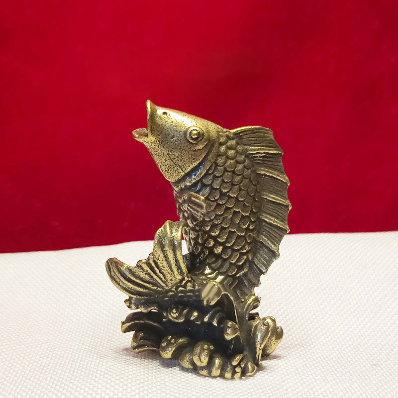 Nimara Ritual Mini Small Frog Turtle Koi Fish Snail Crab Copper Wealth Home Decoration