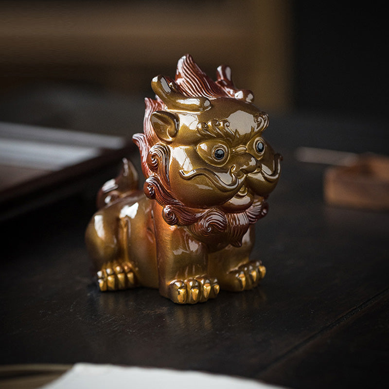 Nimara Ritual Color Changing Small PiXiu Resin Tea Pet Wealth Home Figurine Decoration
