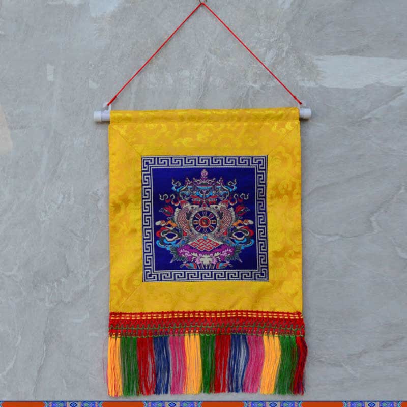 Nimara Ritual Vajra Auspicious Symbols Spiritual Power Wall Art