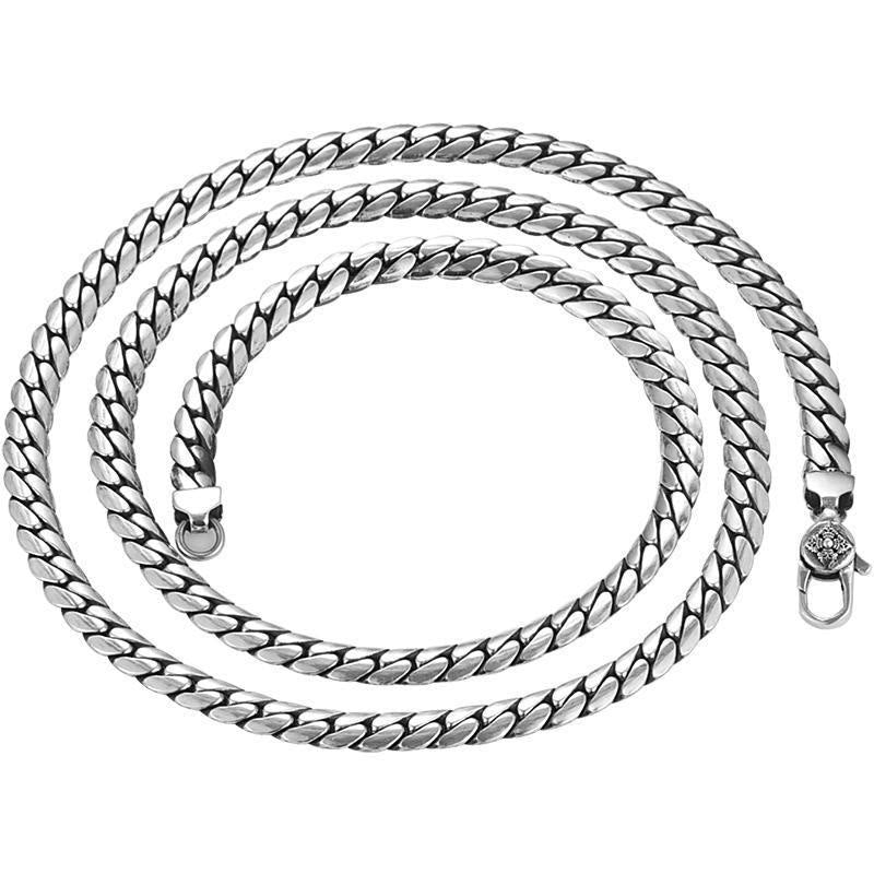 Nimara Ritual Double Dorje Vajra Strength Punk Copper Chain Bracelet Necklace