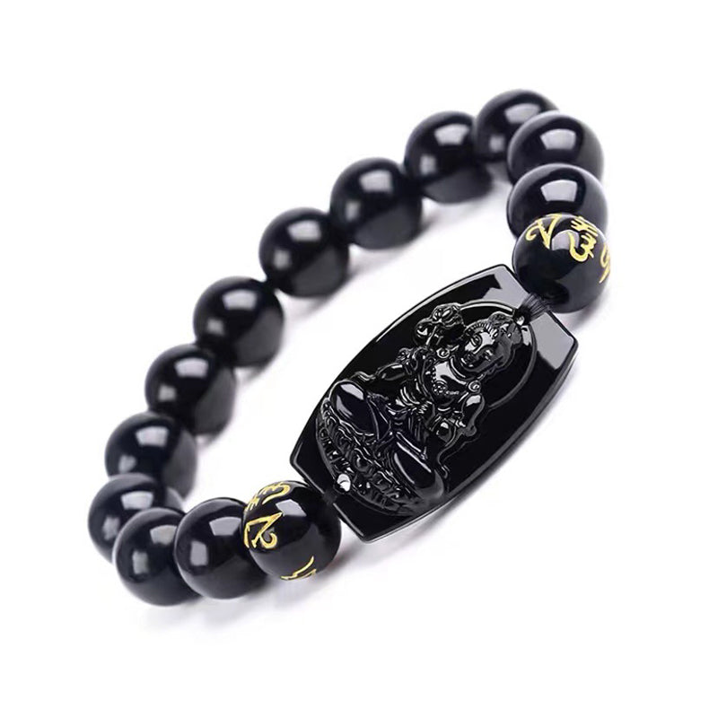 Nimara Ritual Chinese Zodiac Obsidian Protection Bracelet