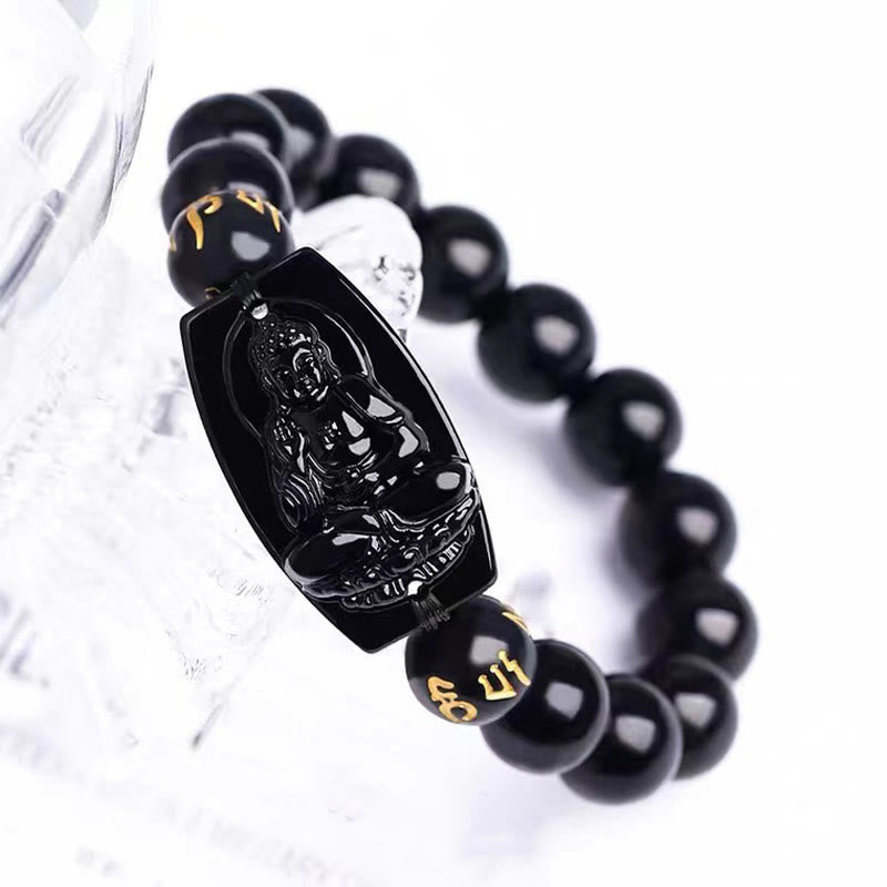 Nimara Ritual Chinese Zodiac Obsidian Protection Bracelet