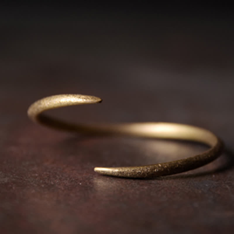 Nimara Ritual Simple Design Copper Luck Adjustable Cuff Bracelet