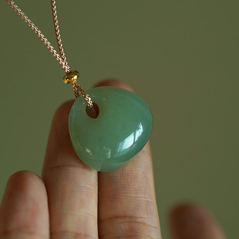 Nimara Ritual Natural Jade Luck Prosperity Necklace Pendant