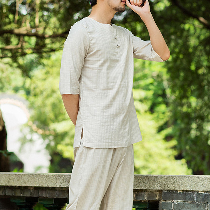 Nimara Ritual Meditation Prayer Spiritual Zen Practice Uniform Clothing Men's Set