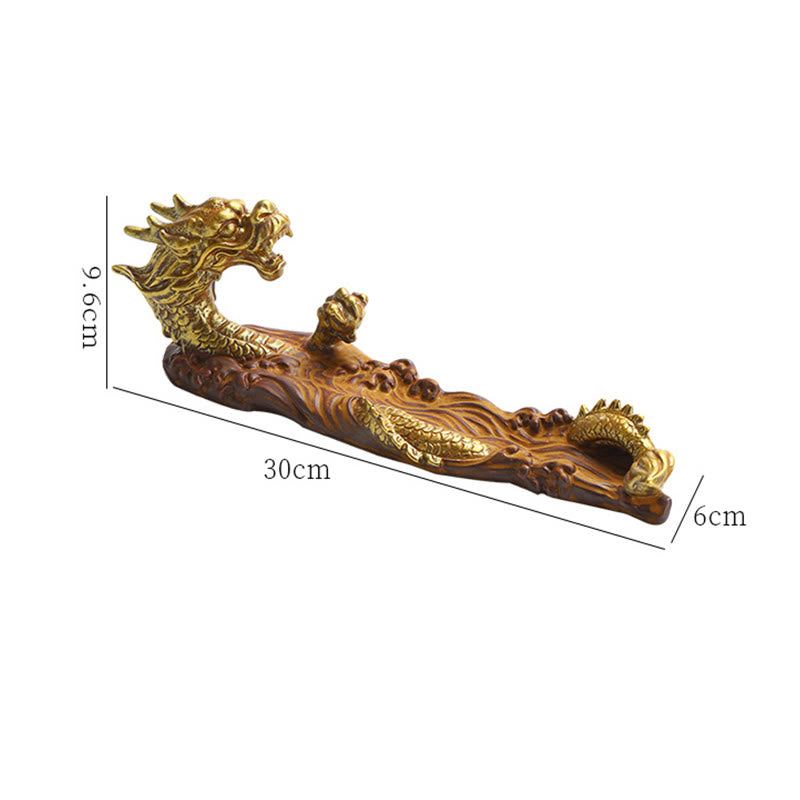 Nimara Ritual Dragon Protection Ceramic Stick Incense Burner Decoration