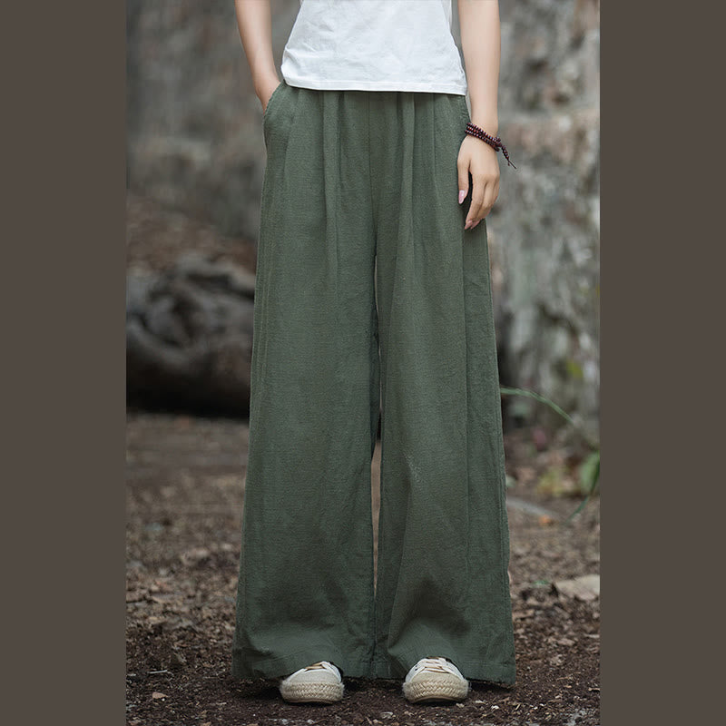 Nimara Ritual Retro Wide Leg Pants Casual Women's Yoga Pants With Pockets