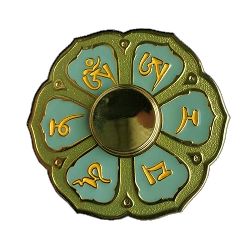 Nimara Ritual Six True Words Fidget Spinner Blessing Finger Hand Spinner Decoration