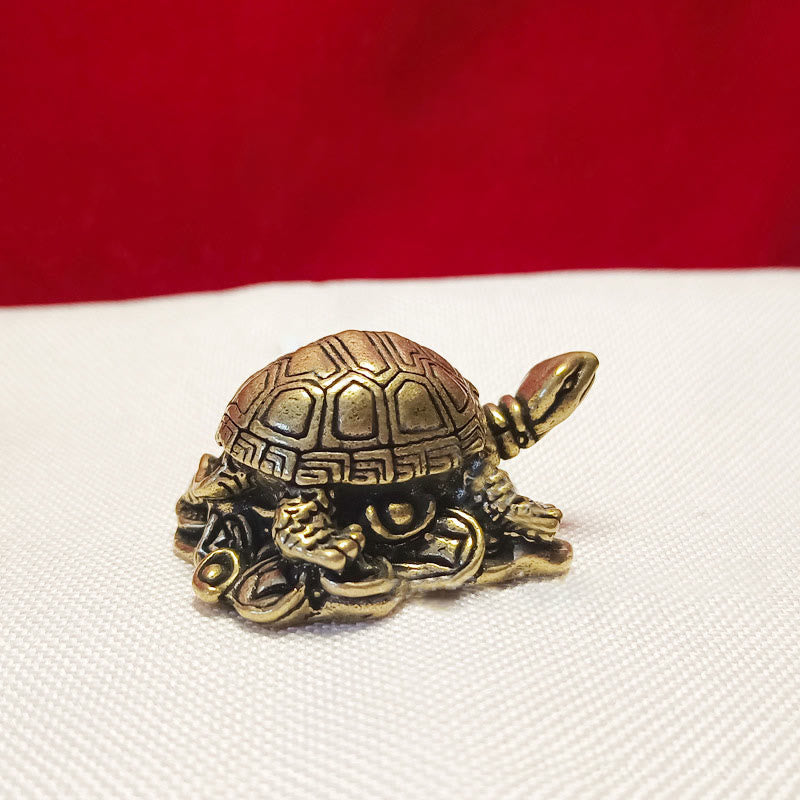 Nimara Ritual Mini Small Frog Turtle Koi Fish Snail Crab Copper Wealth Home Decoration