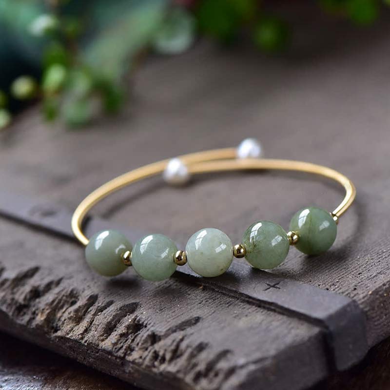 Nimara Ritual Jade Abundance Luck Blessing Bracelet Bangle